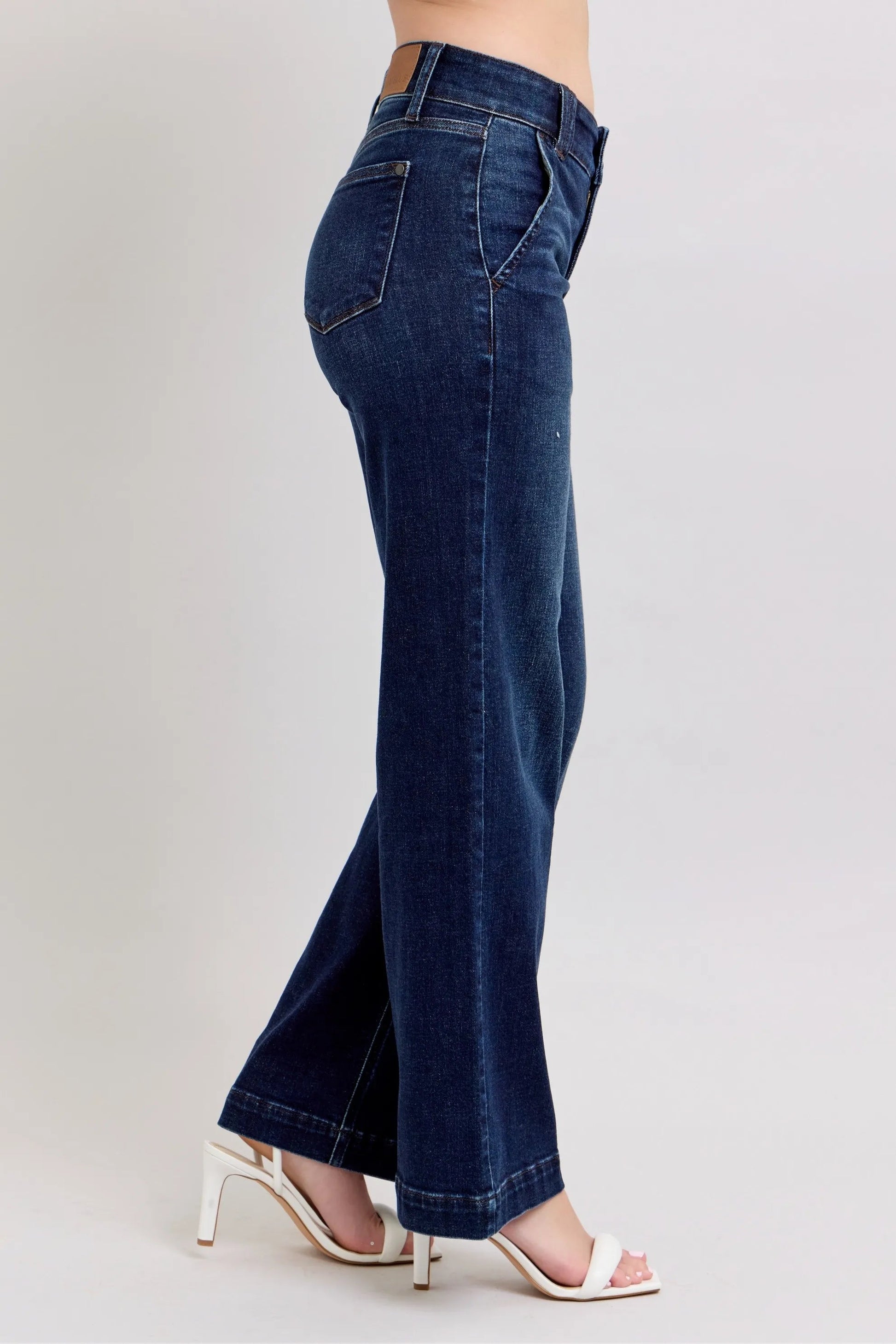 Judy Blue High - Waisted Wide Leg Jeans - Blu Lotus Boutique