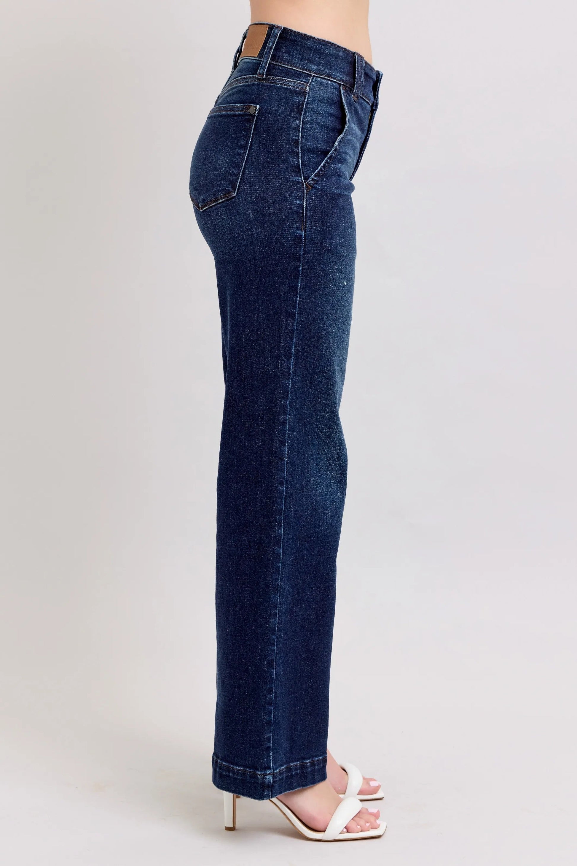 Judy Blue High - Waisted Wide Leg Jeans - Blu Lotus Boutique