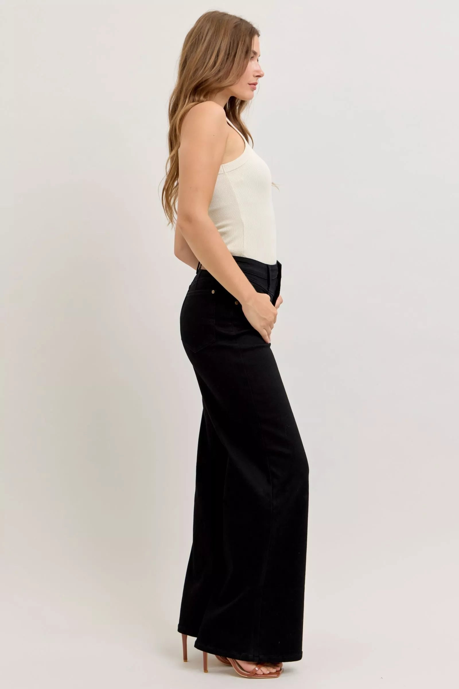 Judy Blue High - Waisted Wide Leg Jeans - Blu Lotus Boutique