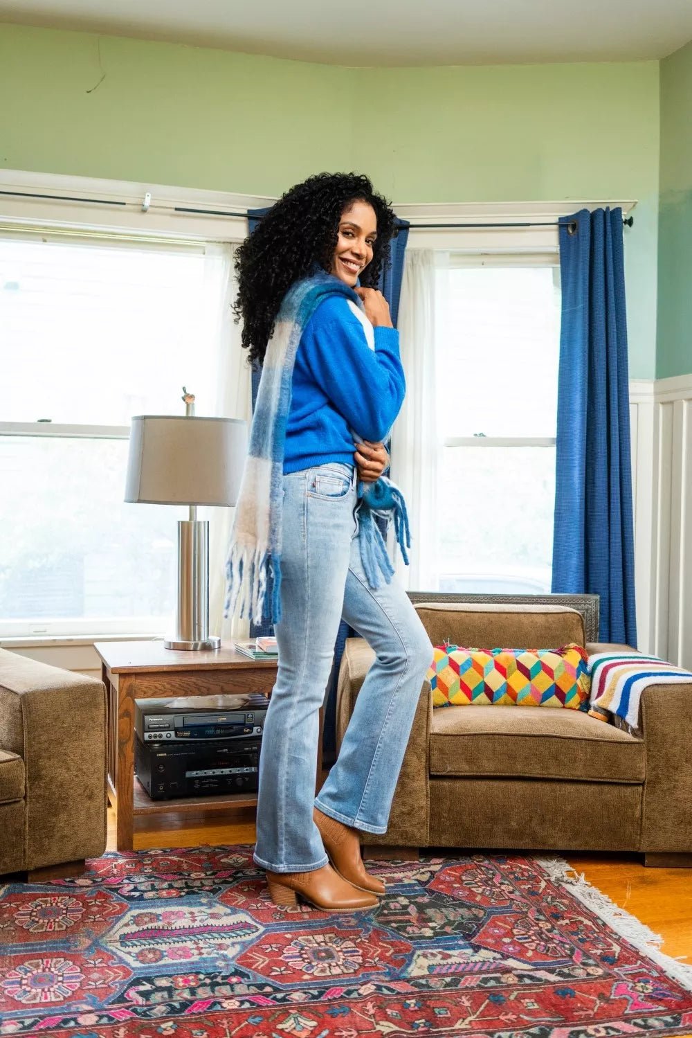 Judy Blue Mid Rise Thermal Bootcut Jeans - Blu Lotus Boutique