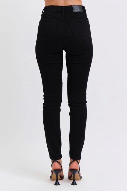Judy Blue Plus Size HW Faux Leather Skinny Pants - Blu Lotus Boutique