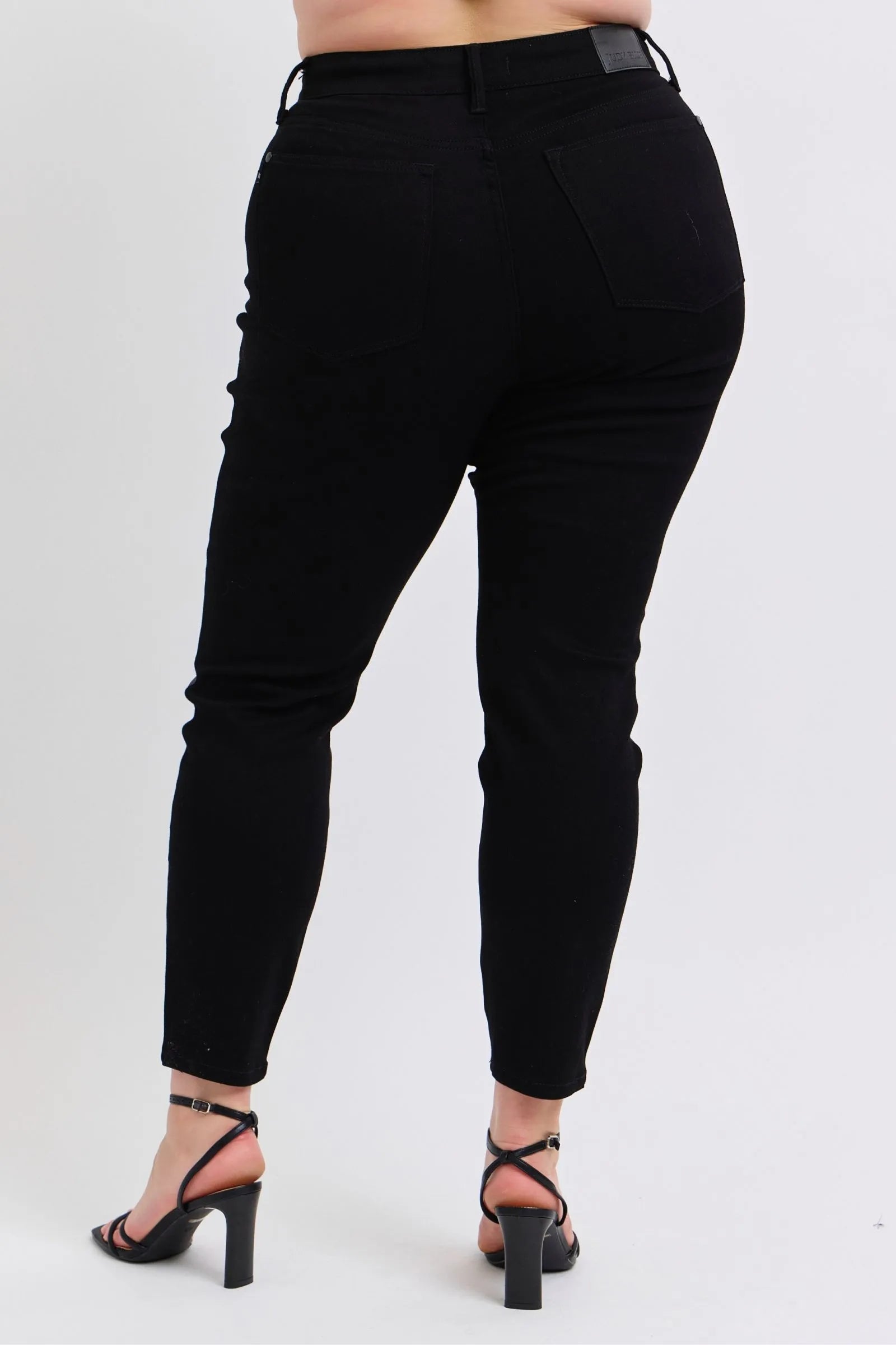 Judy Blue Plus Size HW Faux Leather Skinny Pants - Blu Lotus Boutique