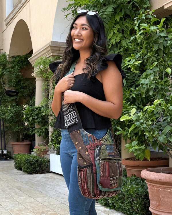 Kathmandu Collection Bee Hobo Bag - Blu Lotus Boutique