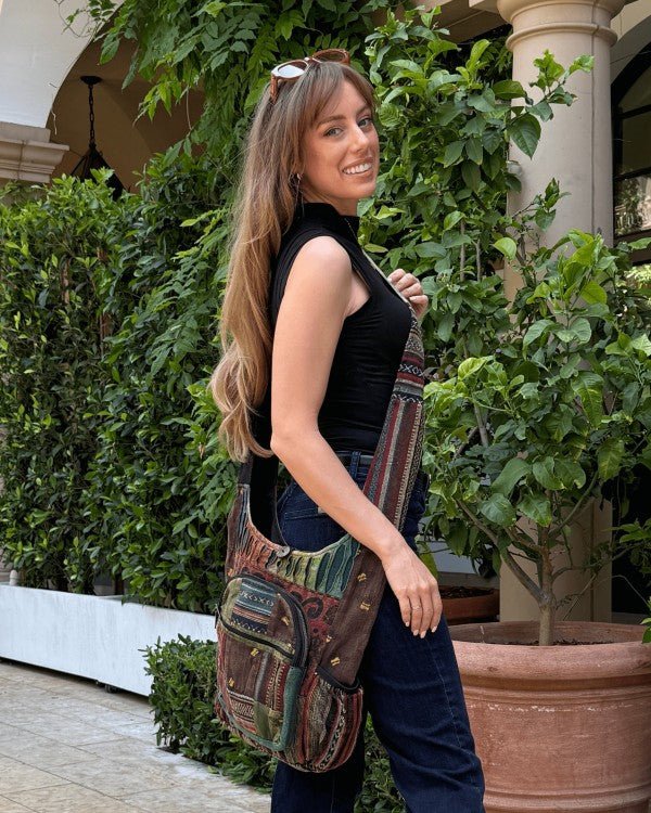 Kathmandu Collection Bee Hobo Bag - Blu Lotus Boutique