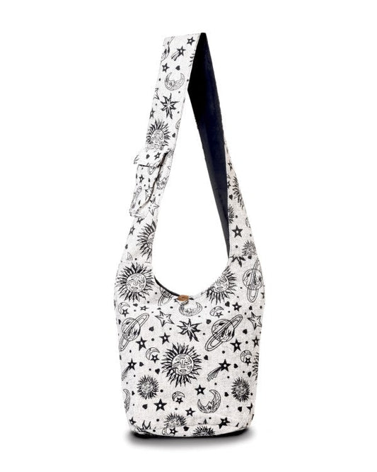 Kathmandu Collection Celestial Print Hobo Bag - Blu Lotus Boutique