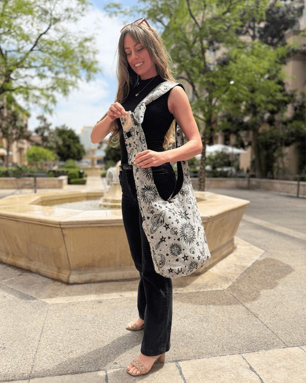 Kathmandu Collection Celestial Print Hobo Bag - Blu Lotus Boutique