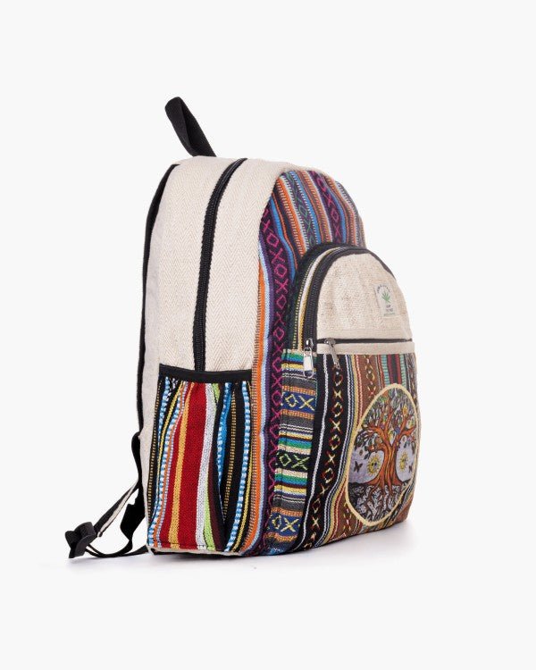 Kathmandu Collection Handmade Tree Hemp Backpack - Blu Lotus Boutique