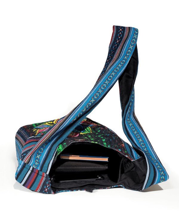 Kathmandu Collection Lotus Handmade Hobo Bag - Blu Lotus Boutique