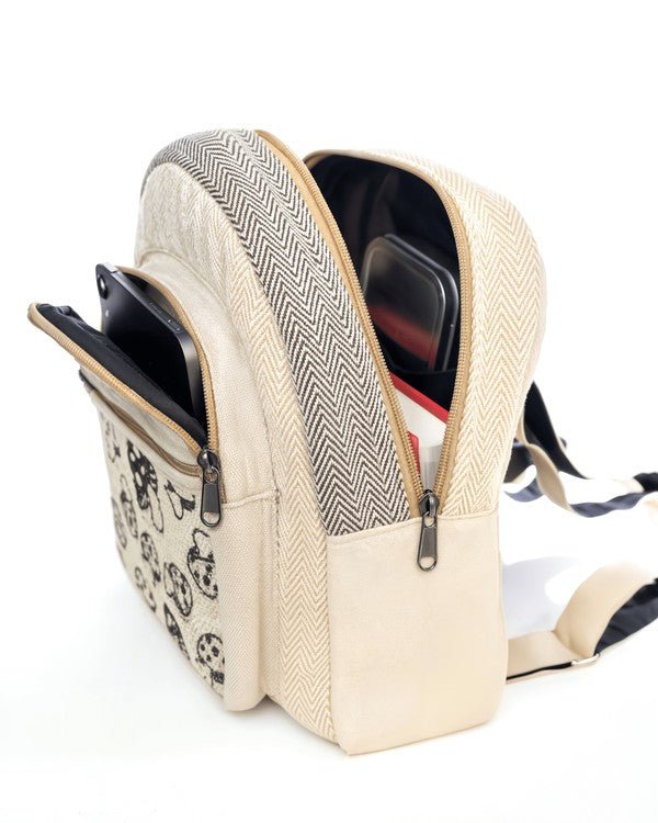 Kathmandu Collection Mini Hemp Mushroom Backpack - Blu Lotus Boutique