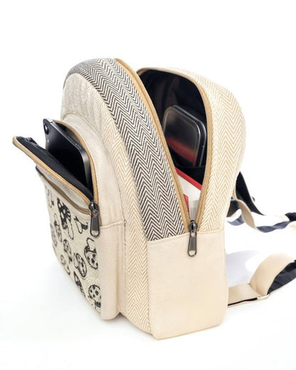 Kathmandu Collection Mini Hemp Mushroom Backpack - Blu Lotus Boutique
