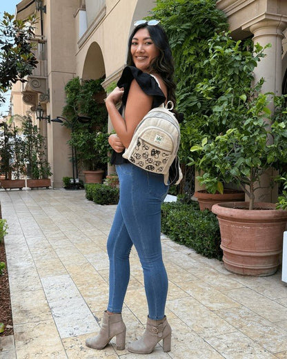 Kathmandu Collection Mini Hemp Mushroom Backpack - Blu Lotus Boutique