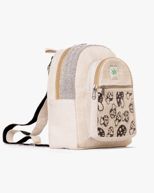 Kathmandu Collection Mini Hemp Mushroom Backpack - Blu Lotus Boutique