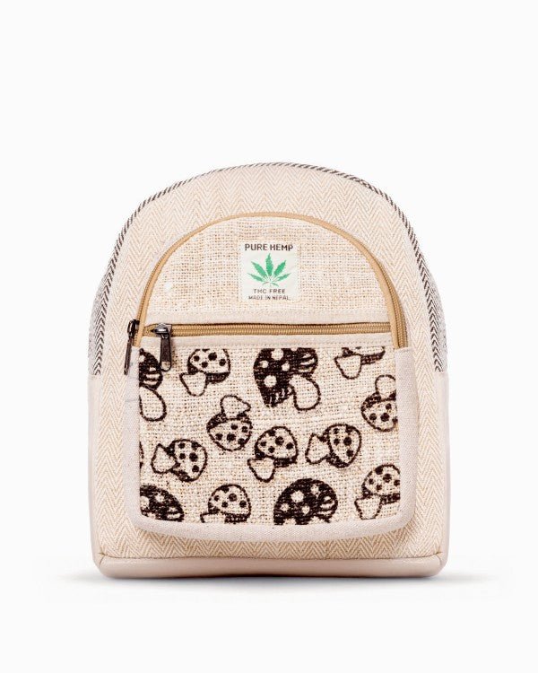 Kathmandu Collection Mini Hemp Mushroom Backpack - Blu Lotus Boutique