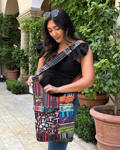 Kathmandu Collection Tribal Stripe Hobo Bag - Blu Lotus Boutique