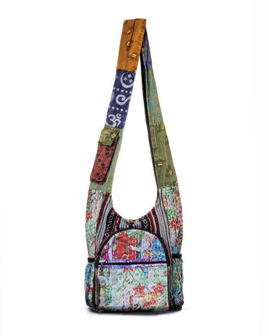 Kathmandu Collection Vintage Patchwork Hobo Bag - Blu Lotus Boutique