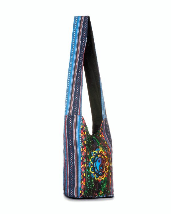 Kathmandu Collection Yin Yang Print Hobo Bag - Blu Lotus Boutique
