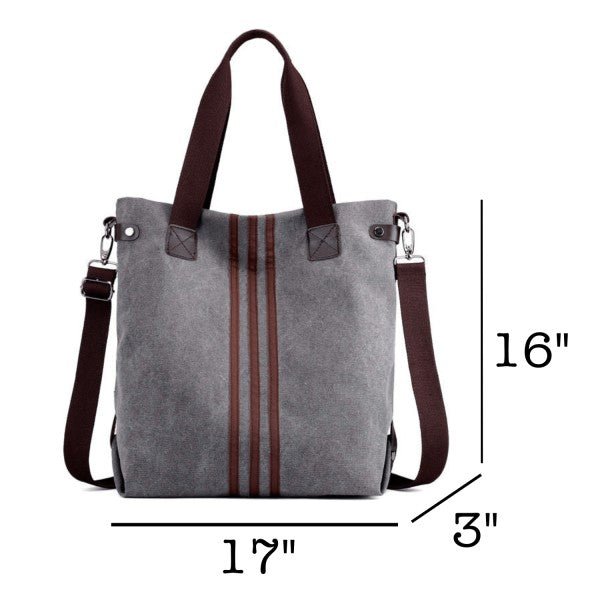 Kelly Canvas Tote - Blu Lotus Boutique