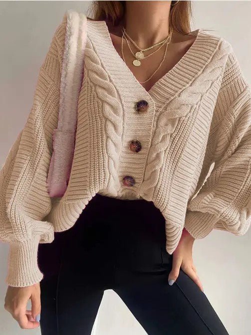 Knit cardigan sweater - Blu Lotus Boutique