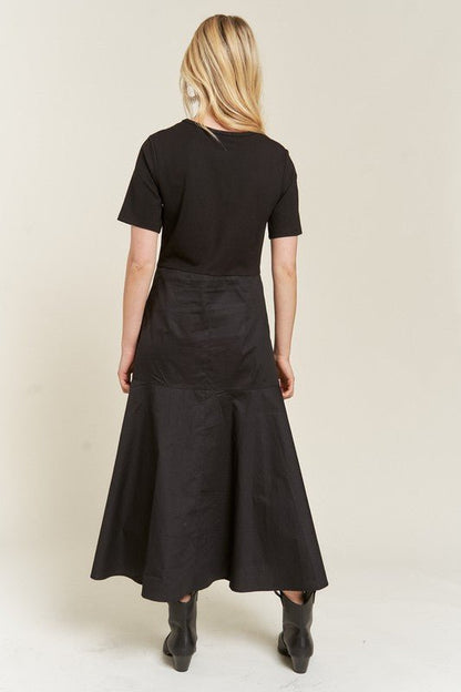 KNIT MIX DRESS - Blu Lotus Boutique