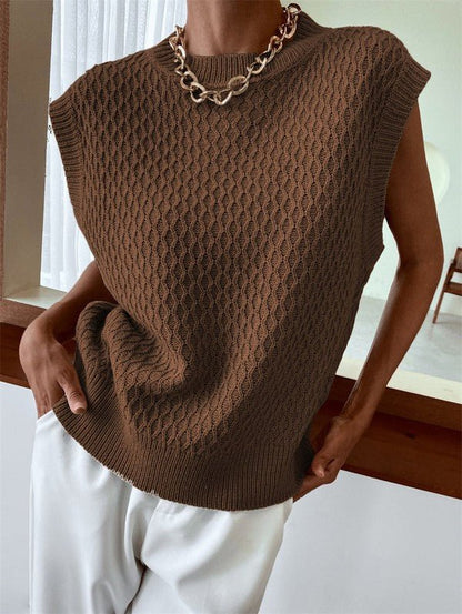 Knit Sweater Vest - Blu Lotus Boutique