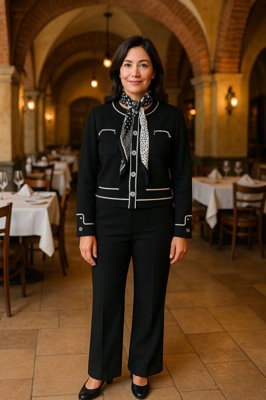 Knit Tailored Ensemble Cardigan & Wide Leg Pants - Blu Lotus Boutique