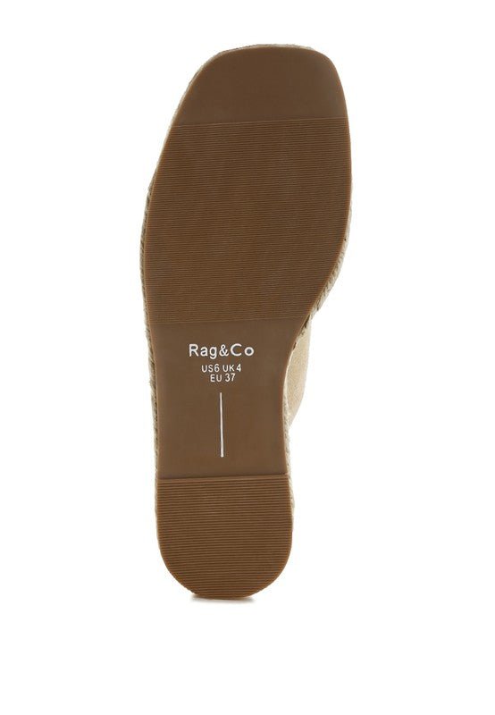 Kuopa Genuine Soft Leather Espadrille Flatform - Blu Lotus Boutique