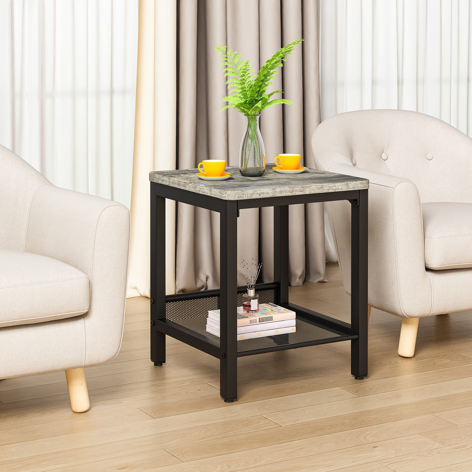 LAMERGE 3Piece Modern Living Room Table Set - Blu Lotus Boutique