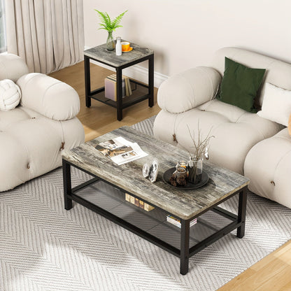LAMERGE 3Piece Modern Living Room Table Set - Blu Lotus Boutique