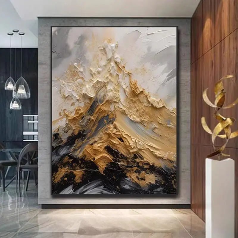 Large Size Group 1 Pcs Hand Painted Abstract Oil Painting on Canvas Wall Picture Art Living Room Home 1 Panel Wall Art Decor(No Frame) - Blu Lotus Boutique