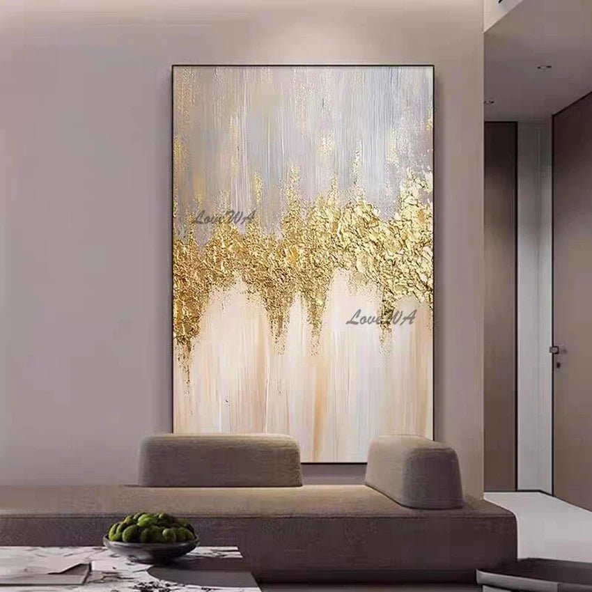 Large Size Group 1 Pcs Hand Painted Abstract Oil Painting on Canvas Wall Picture Art Living Room Home 1 Panel Wall Art Decor(No Frame) - Blu Lotus Boutique