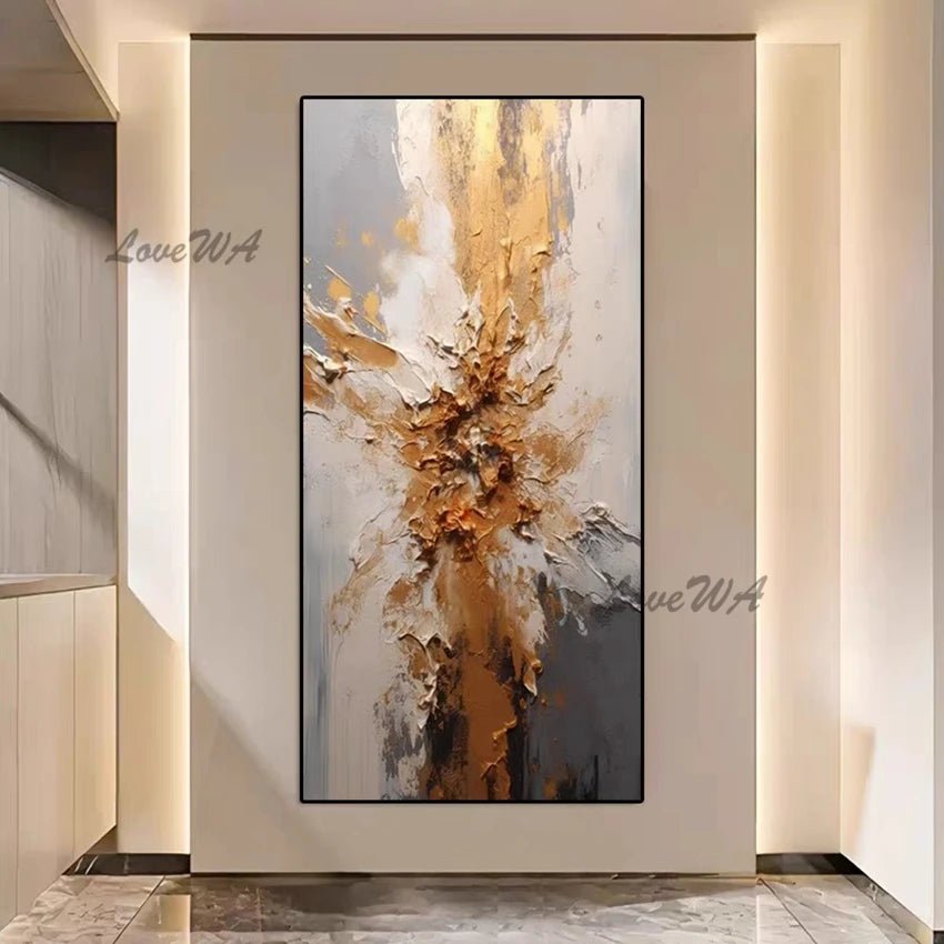 Large Size Group 1 Pcs Hand Painted Abstract Oil Painting on Canvas Wall Picture Art Living Room Home 1 Panel Wall Art Decor(No Frame) - Blu Lotus Boutique