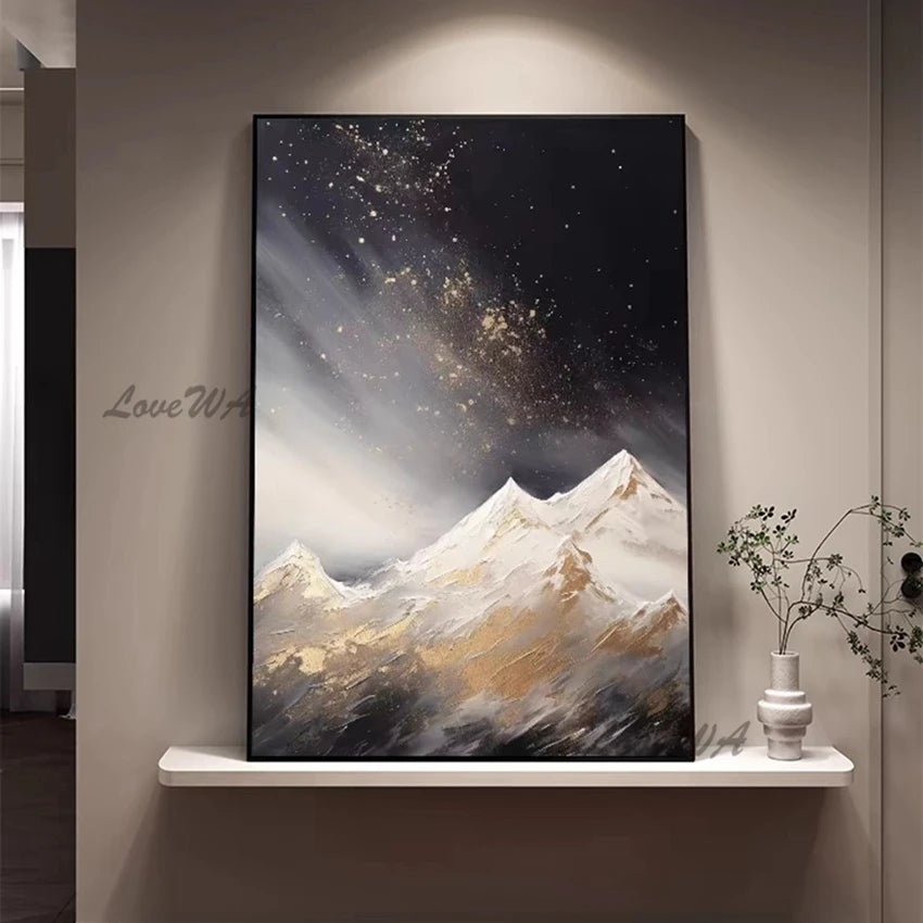 Large Size Group 1 Pcs Hand Painted Abstract Oil Painting on Canvas Wall Picture Art Living Room Home 1 Panel Wall Art Decor(No Frame) - Blu Lotus Boutique