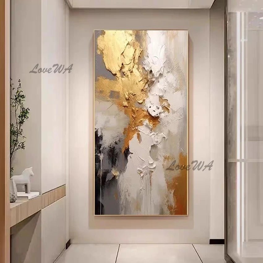 Large Size Group 1 Pcs Hand Painted Abstract Oil Painting on Canvas Wall Picture Art Living Room Home 1 Panel Wall Art Decor(No Frame) - Blu Lotus Boutique