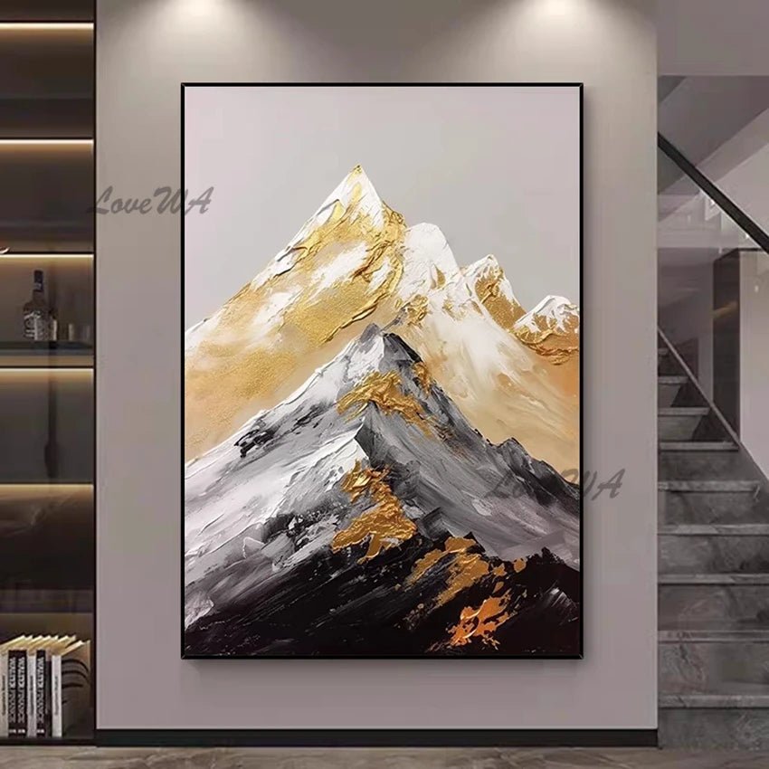 Large Size Group 1 Pcs Hand Painted Abstract Oil Painting on Canvas Wall Picture Art Living Room Home 1 Panel Wall Art Decor(No Frame) - Blu Lotus Boutique