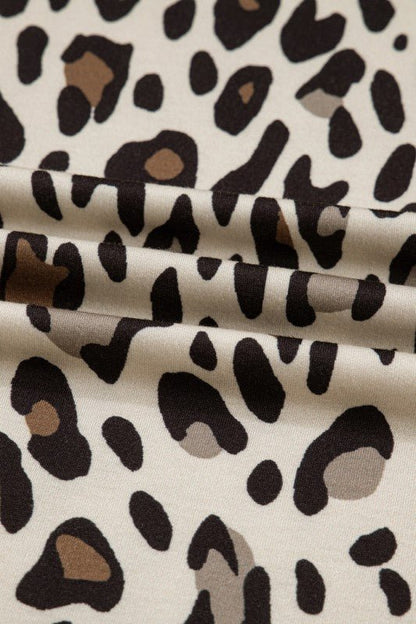 Leopard Wide Leg Cropped Pants - Blu Lotus Boutique