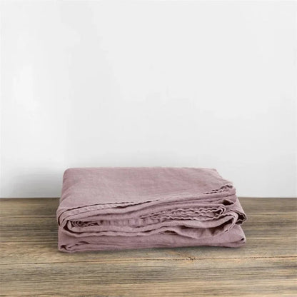 Linen Sheets Set,100% French Stone Washed Pure Linen Bed Sheets, 3 Pieces (1 Flat Sheet, 2 Pillowcase) Suitable for Hot Sleepers - Blu Lotus Boutique