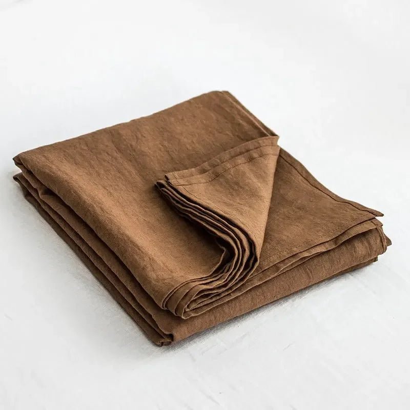Linen Sheets Set,100% French Stone Washed Pure Linen Bed Sheets, 3 Pieces (1 Flat Sheet, 2 Pillowcase) Suitable for Hot Sleepers - Blu Lotus Boutique