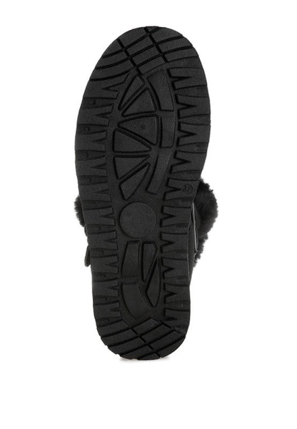 Linka Pin Buckle Detail Snow Boots - Blu Lotus Boutique