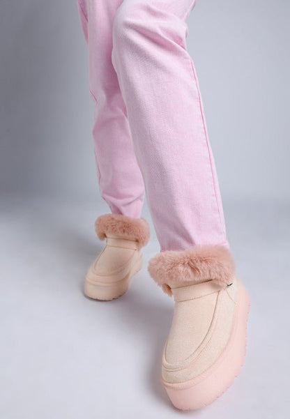 Linka Pin Buckle Detail Snow Boots - Blu Lotus Boutique