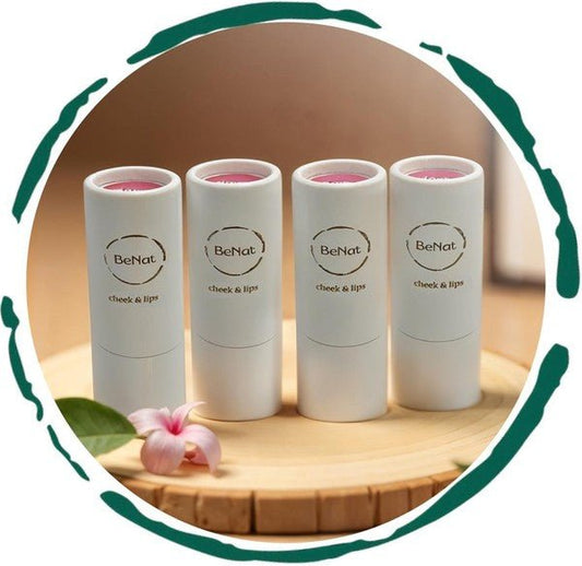 Lip & Cheek Bloom. 2 in 1 Natural Lipstick for Vib - Blu Lotus Boutique