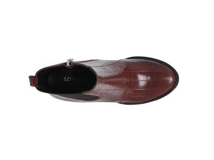 LONDON RAG BEATRIZ CROC PRINT BLOCK HEEL BOOTS - Blu Lotus Boutique