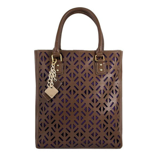 Luminous Leather Bag - Chocolate - Blu Lotus Boutique