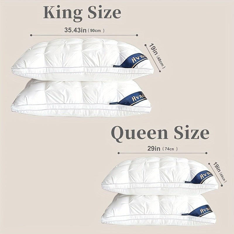 Luxury Queen Pillows Hotel Comfort Deep Sleep AllSeason - Blu Lotus Boutique