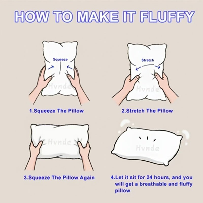 Luxury Queen Pillows Hotel Comfort Deep Sleep AllSeason - Blu Lotus Boutique