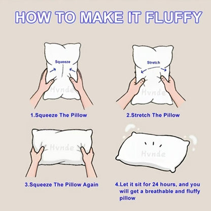 Luxury Queen Pillows Hotel Comfort Deep Sleep AllSeason - Blu Lotus Boutique