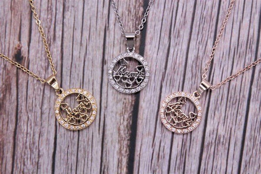 MAMA PENDANT NECKLACE SET - Blu Lotus Boutique