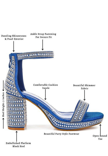 Mejuri Rhinestones And Pearl Embellished Sandals - Blu Lotus Boutique