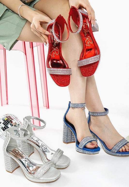 Mejuri Rhinestones And Pearl Embellished Sandals - Blu Lotus Boutique