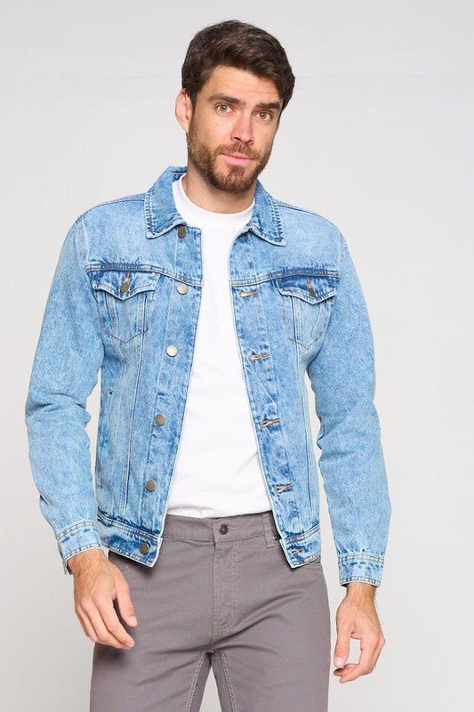Men's Denim Jacket - Blu Lotus Boutique