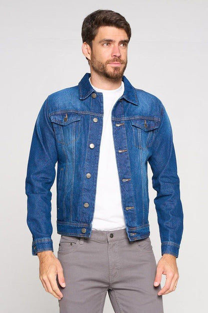 Men's Denim Jacket - Blu Lotus Boutique